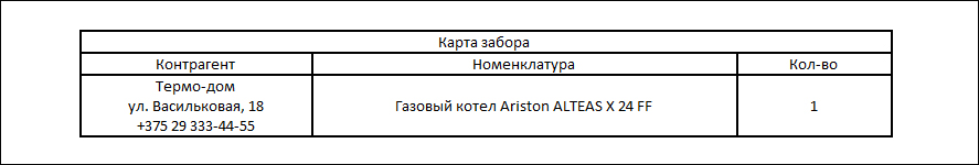 Конфигурация 1С для автоматизации фирмы по торговле отопительным оборудованием под заказ